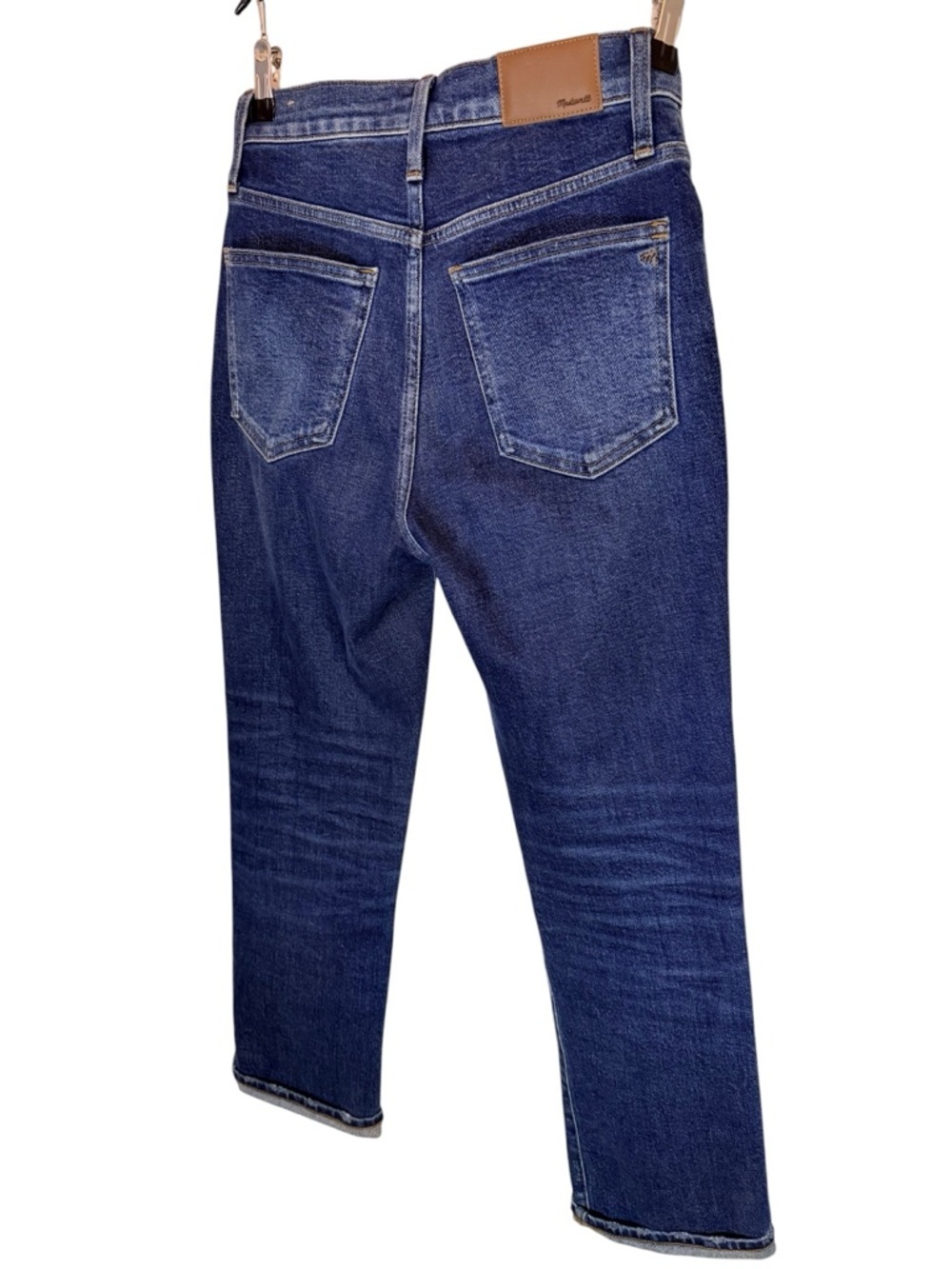 Madewell Slim Demi-Boot Jeans Size 25 Dark Wash High Rise Crop - Picture 5 of 12